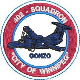 402 Squadron Gonzo Patch 3"
