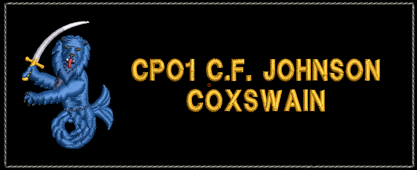 HMCS FREDERICK ROLETTE Floater Jacket Nametag