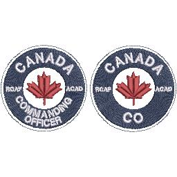 RCAF Canada ACAD Commanding Officer Patches
