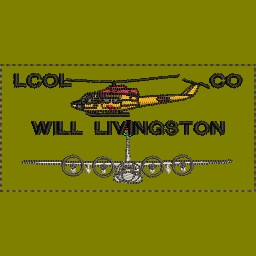LCOL CO 424 Sqn Herc/Griffon Coloured LVG Nametag