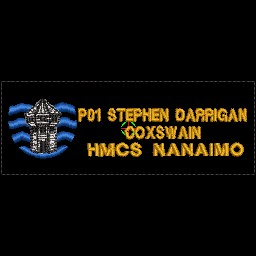 HMCS Nanaimo Floater Jacket Nametag