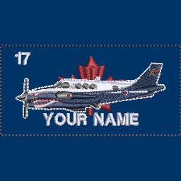 King Air Coloured Nametag with Call Sign