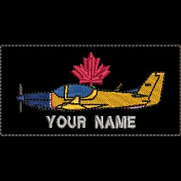 Grob 120 TP Royal Blue Window Nametag