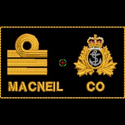Cdr Rank, Naval Ops Badge Nametag