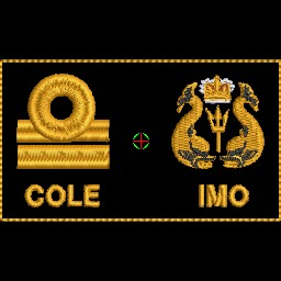 Lt(N) Rank, Ships Diver Badge Nametag