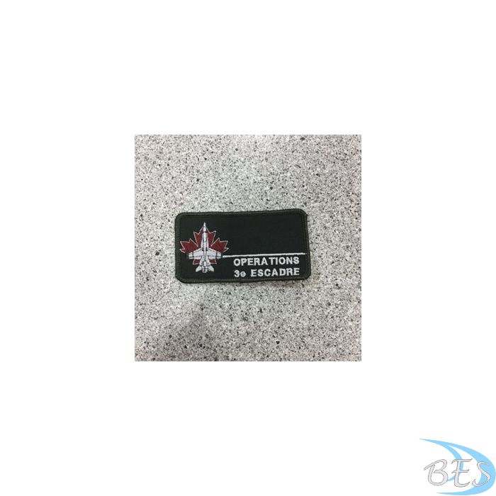 3 Wing- Escadre Operations Coloured LVG Nametag