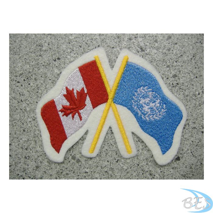 Canadian Flag with UN Flag