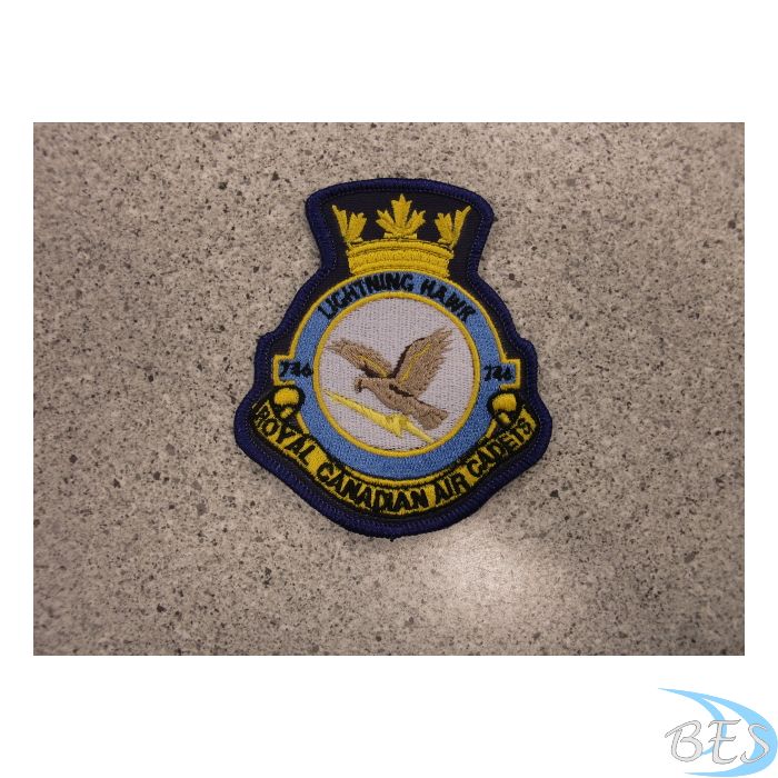 746 Lightning Hawk Heraldic Crest