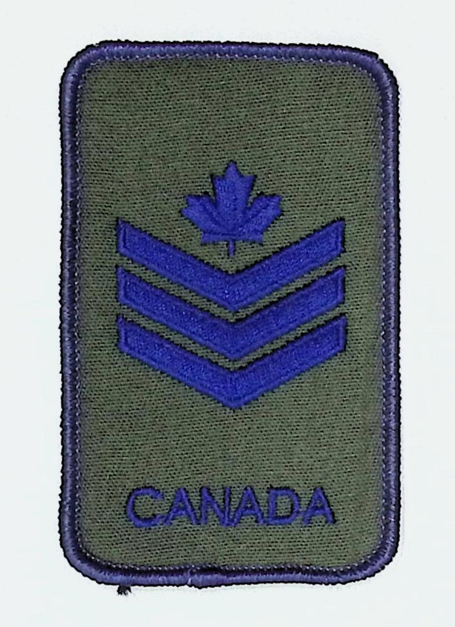 Air Force Rank - Sgt Velcroed Slip-On