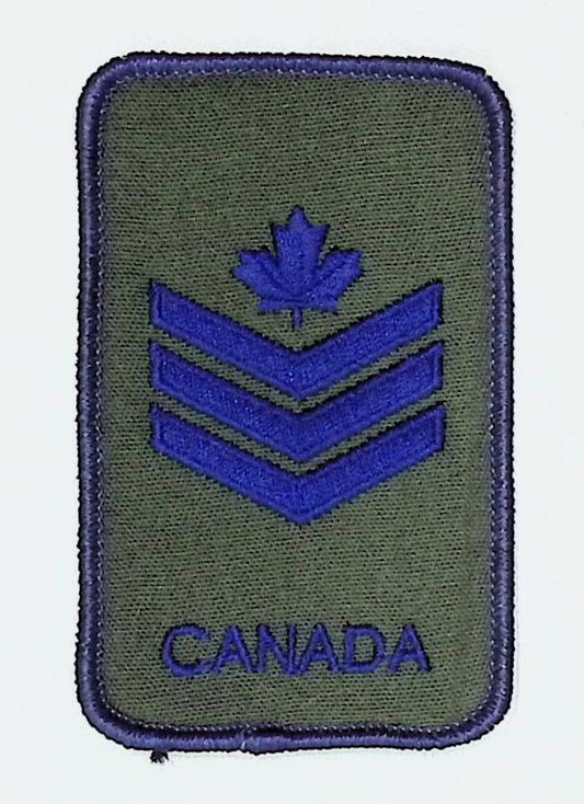 Air Force Rank - Sgt Velcroed Slip-On