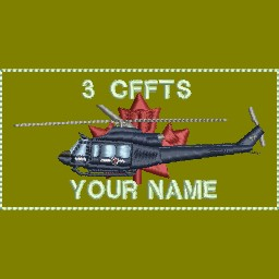 3 CFFTS Bell 412 Coloured LVG Nametag
