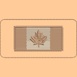 Canadian Flag Arid Patch