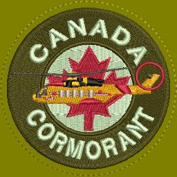 Canada Cormorant Coloured LVG Patch (lighter background)
