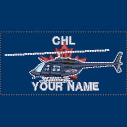 CHL Bell 206 Coloured Nametag