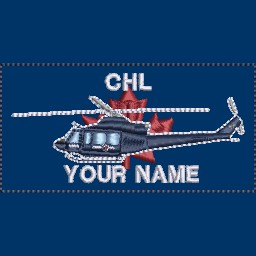 CHL Bell 412 Coloured Nametag