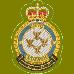 16 Wing Heraldic Crest Coloured LVG