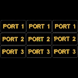 Naval Fleet School Atlantic Tabs PORT 1 to 3