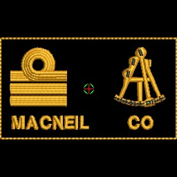 Cdr Rank, Sextant Trade Badge Nametag