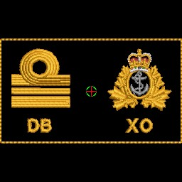 LCdr Rank, Naval Ops Badge Nametag