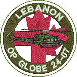Lebanon OP GLOBE 24-07 Patch