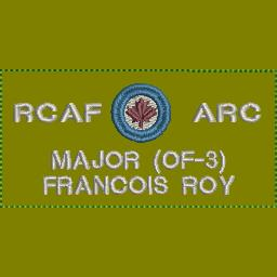 RCAF/ARC Nametag with Position Coloured LVG