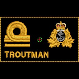 SLt Rank, Naval Ops Badge Nametag