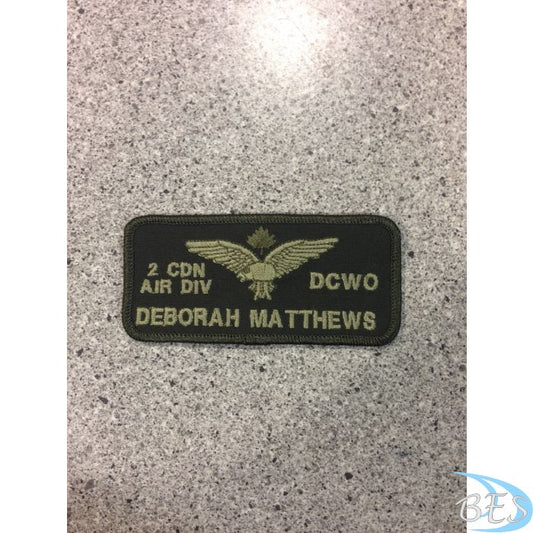 2 Canadian Air Division DCWO Nametag LVG