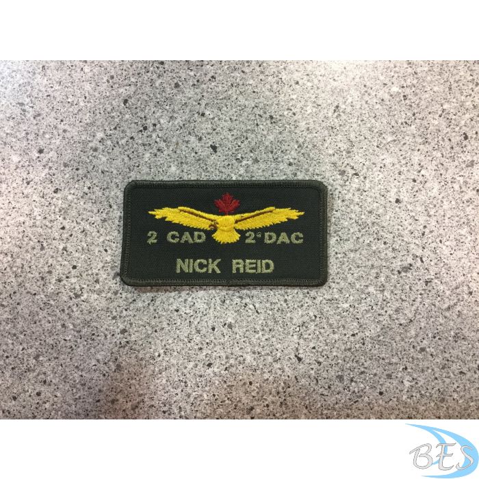 2 Canadian Air Division Coloured LVG nametag (2 CAD)