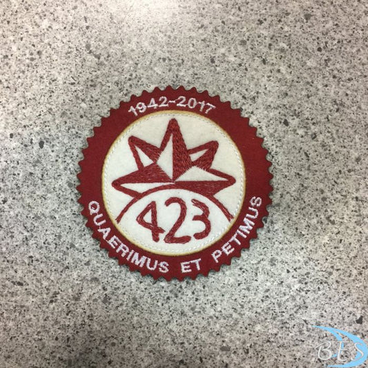 423 Squadron 75th Anniversary Patch #2 On Felt