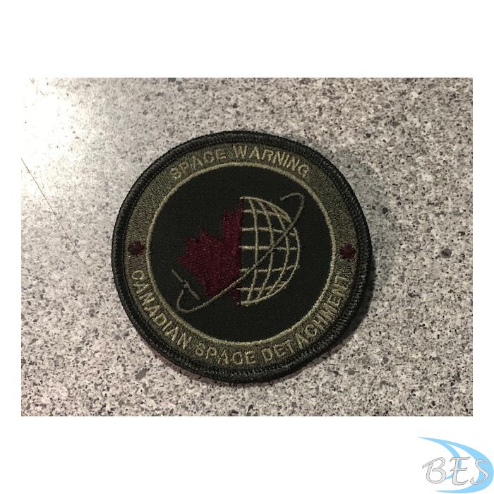 Space Warning Canadian Space Detachment Coloured LVG Patch