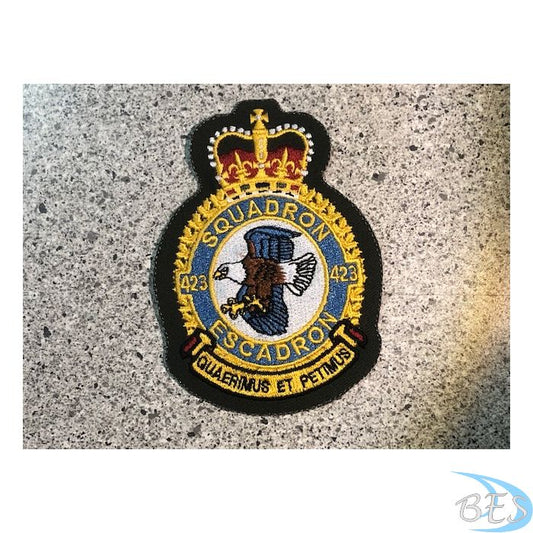 423 Squadron Heraldic Coloured LVG Heraldic Crest