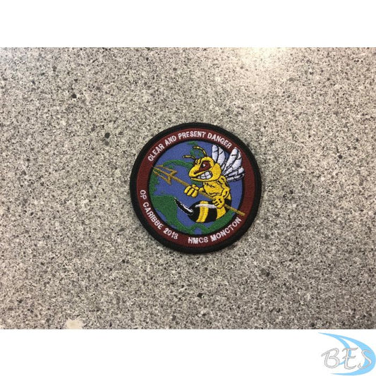 Op Caribbe 2018 HMCS MONCTON, Clear and Present Danger Patch