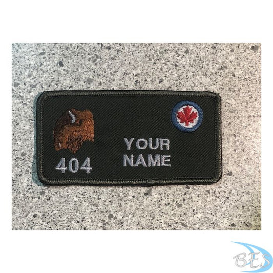 404 Sqadron Coloured LVG Nametag