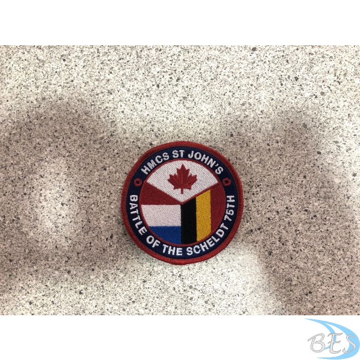HMCS St.John's Battle of the Scheldt 75th Patch