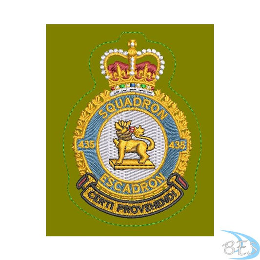 435 Squadron Heraldic Coloured LVG Crest