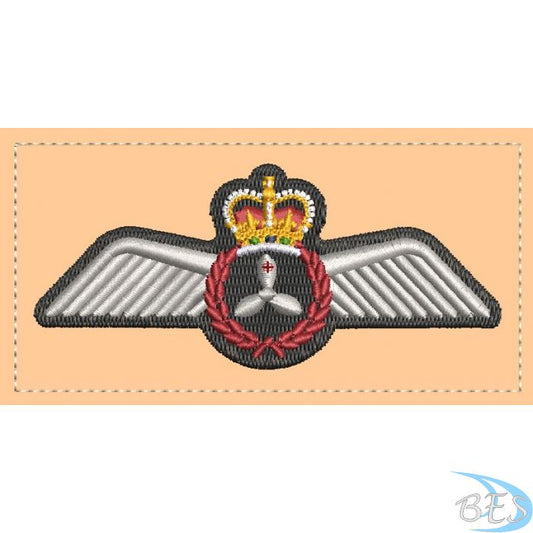 Flight Engineer's Wings Coloured Tan Patch