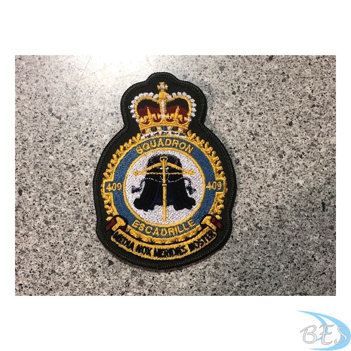 409 Squadron Heraldic Crest Coloured LVG