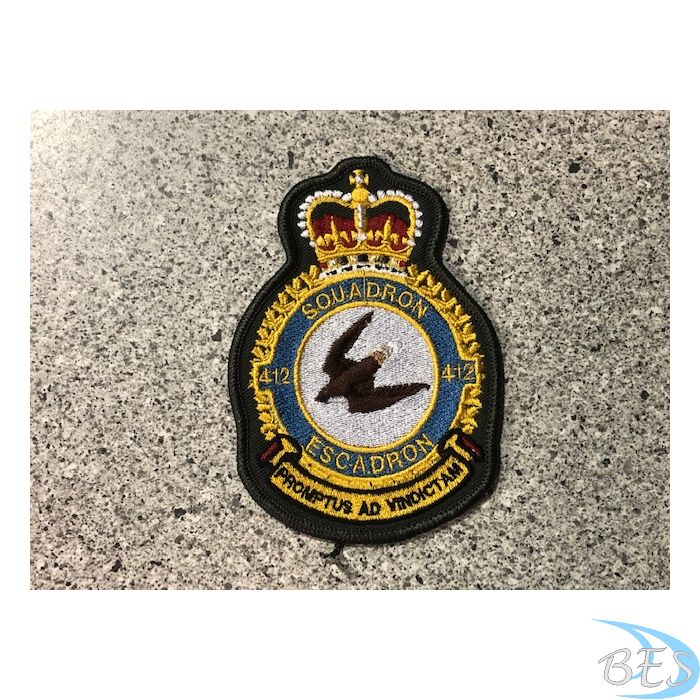 412 Squadron Heraldic Crest Coloured LVG