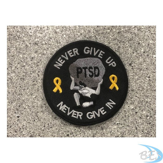 PTSD - Never give up, Never give in Patch