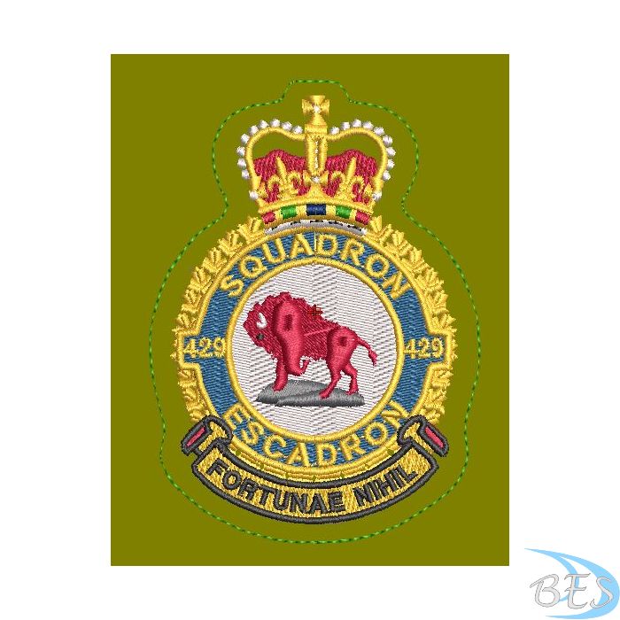 429 Squadron Heraldic Coloured LVG Crest