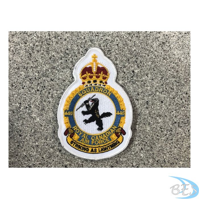 445 Royal Canadian Air Force Squadron Heraldic Crest – DB Embroidery ...