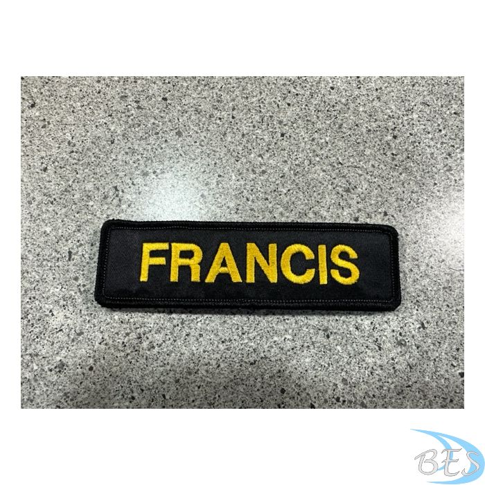 Francis Nametags 5.375" W x 1.5 H