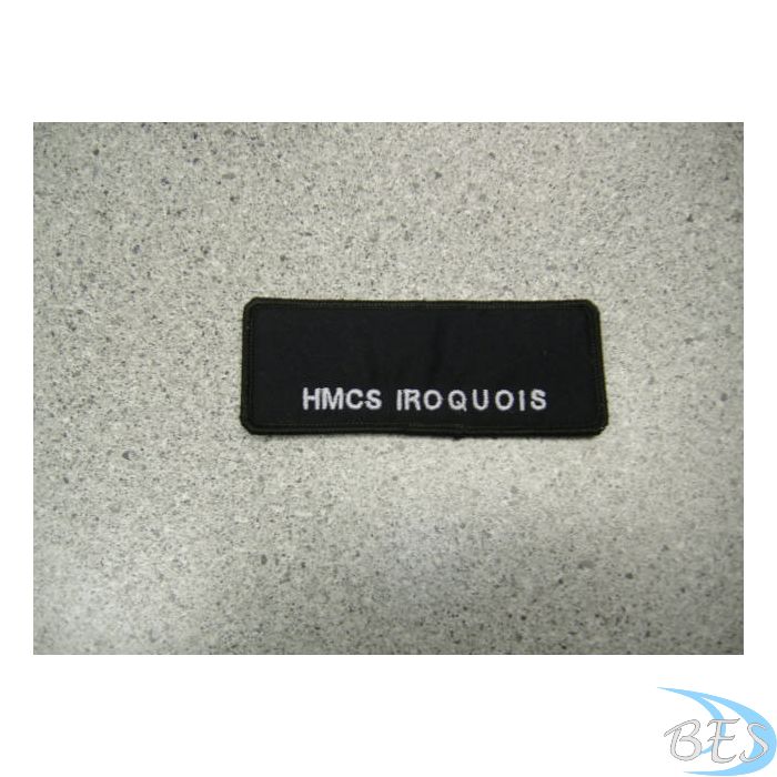 HMCS IROQUOIS Nametag – DB Embroidery Solutions