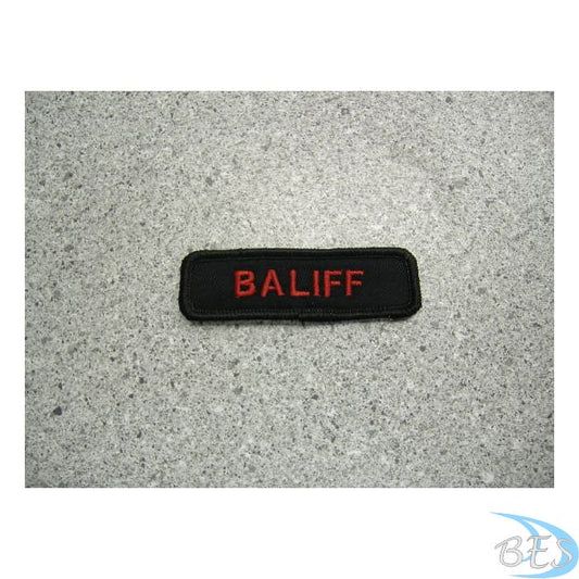 Bailiff 1"x3" Namebar on black and black border