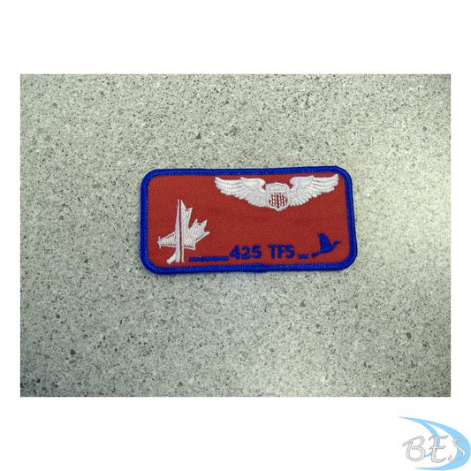 425 Sqn Nametag with US Wings