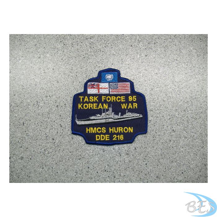 Task Force 95 Korean War Patch - HMCS HURON – DB Embroidery Solutions