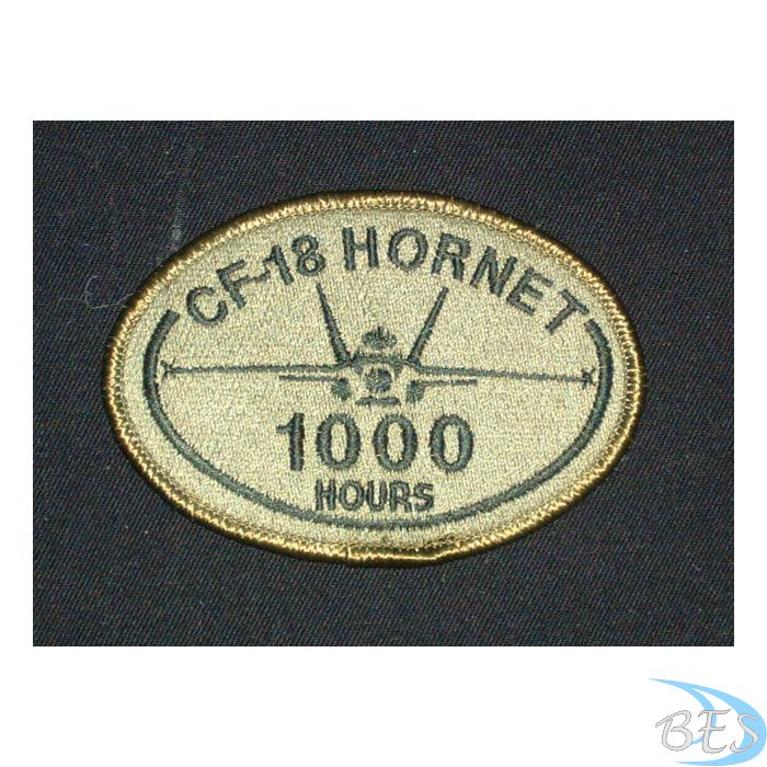 CF-18 Hornet 1000 hrs Patch LVG