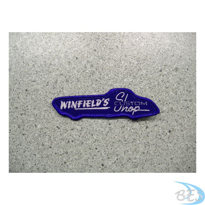 Winfield's Custom Shop Patch - White on purple