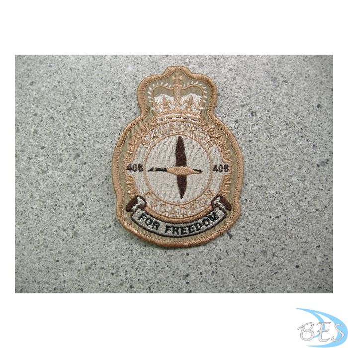 408 Squadron Heraldic Crest Tan