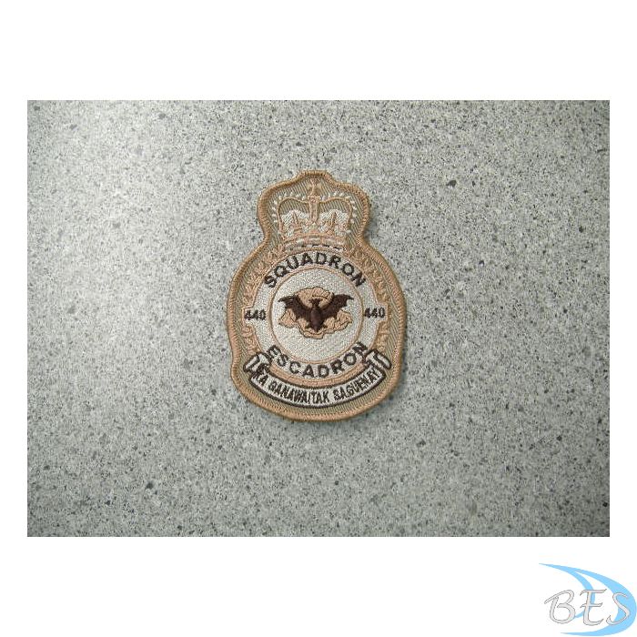 440 Squadron Heraldic Crest Tan